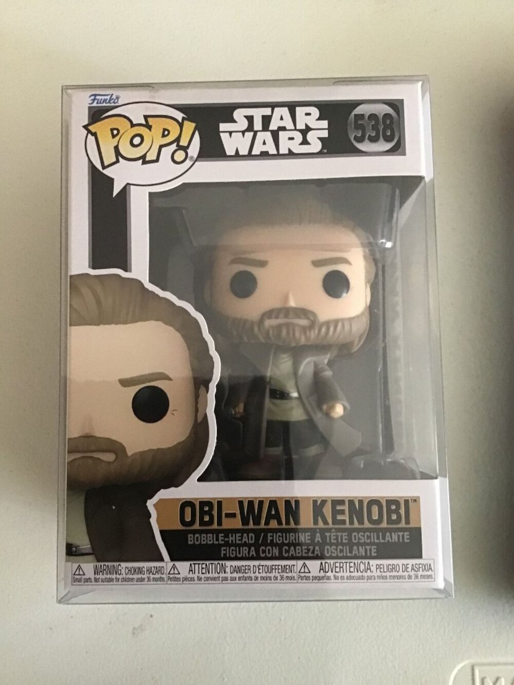 Funko Pop Obi-Wan Kenobi #538 Bobble-Head Figure Star Wars Vinyl Figure Protect